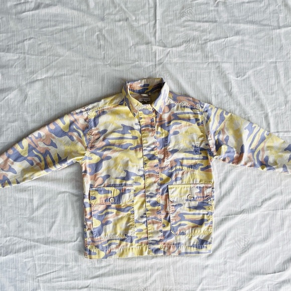 Pastel Colors Camo Denim Jacket size S - Picture 12 of 16